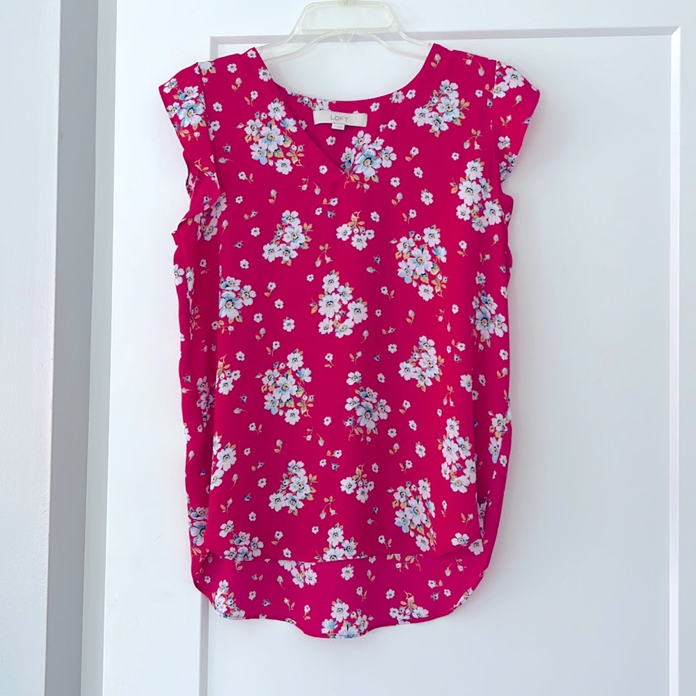 Loft Floral print blouse